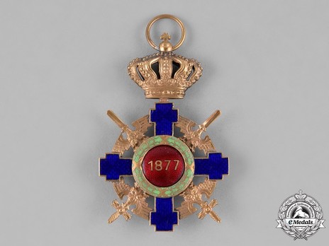 The Order of the Star of Romania, Type II, Military Division, Knight's Cross Reverse