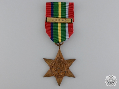 Bronze Star (with "BURMA" clasp) Obverse