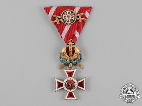 Order of Leopold, Type III, Military Division, Grand Cross Breast Star Miniature (with gold swords)