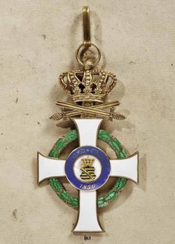 Albert Order, Type II, Military Division, Grand Cross (swords on ring) Obverse