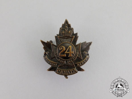 24th Infantry Battalion Other Ranks Cap Badge Obverse