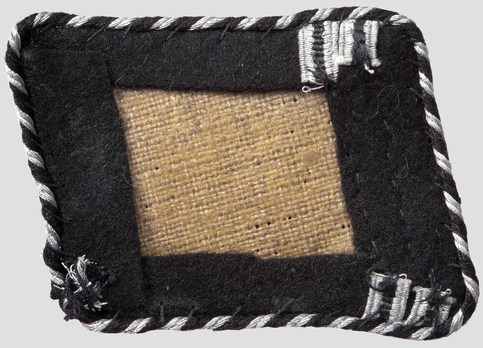Waffen-SS Sturmscharführer Collar Tabs Reverse