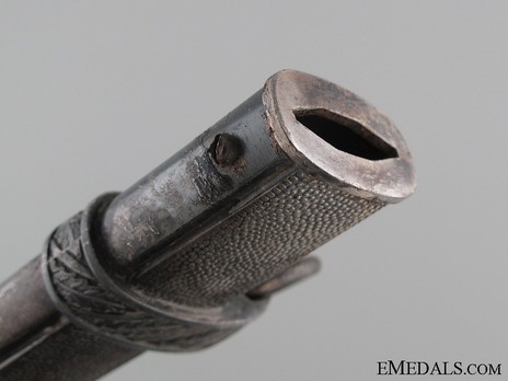 Luftwaffe Ernst Pack & Söhne-made 2nd pattern Dagger Scabbard Throat Detail