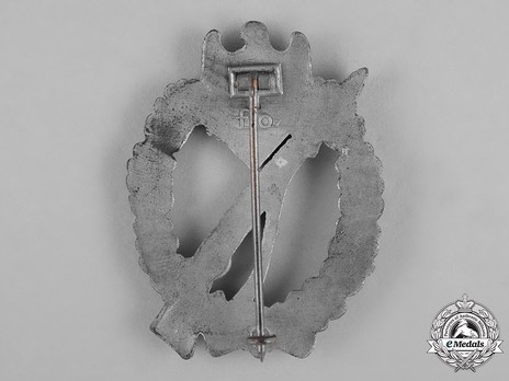 Infantry Assault Badge, by F. Orth (in silver) Reverse