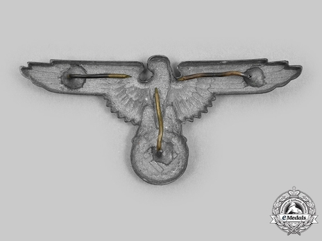 Waffen-SS Metal Cap Eagle Type II, unmarked Reverse