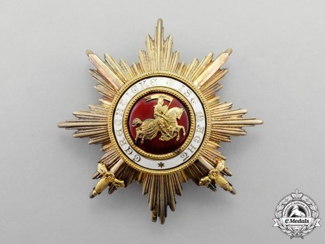 Order of Berthold I, Grand Cross Breast Star with Swords Obverse