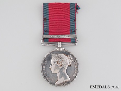 Silver Medal (with "TOULOUSE" clasp) Obverse