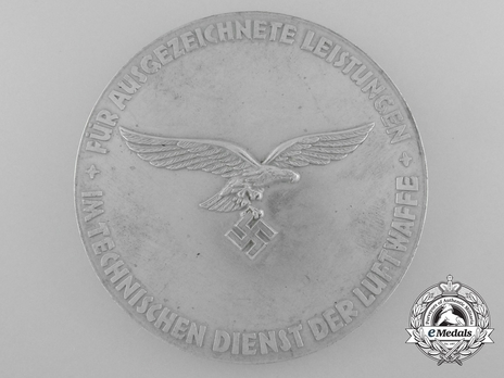 Medal for Outstanding Technical Achievements (in silvered zinc) Reverse