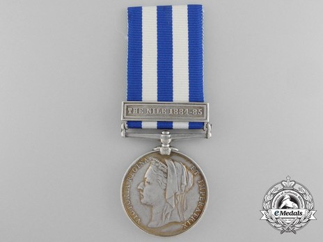 Silver Medal (with "THE NILE 1884-85" clasp) Obverse