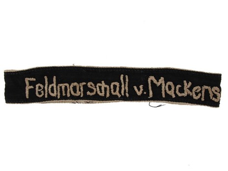 German Army Feldmarschall v. Mackensen Cuff Title Obverse