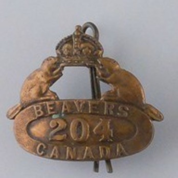 204th Infantry Battalion Other Ranks Collar Badge Obverse