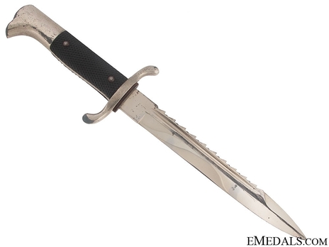 German Fire Protection Police Officer's Sawback Dress Bayonet Obverse