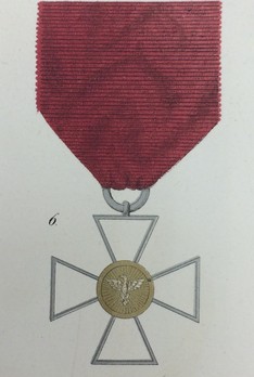 Order of the White Falcon, Type II, Civil Division, Honour Cross (1840-1853 version, in gold)