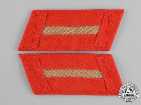 German Army General Ranks Collar Tabs Reverse