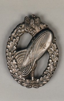 Balloon Observer Badge, in Silver Obverse