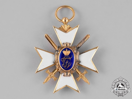 Schwarzburg Duchy Honour Cross, Military Division, II Class Honour Cross (in gold) Reverse