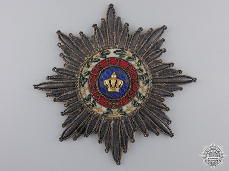 Merit Order of the Bavarian Crown, Grand Cross Breast Star (embroidered) Obverse