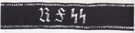 Allgemeine SS Personal Staff of Reichsführer-SS Cuff Title (2nd pattern) Obverse