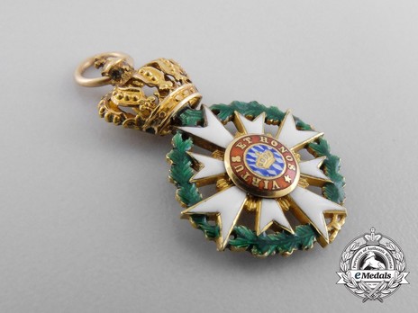 Merit Order of the Bavarian Crown, Grand Cross Miniature Reverse