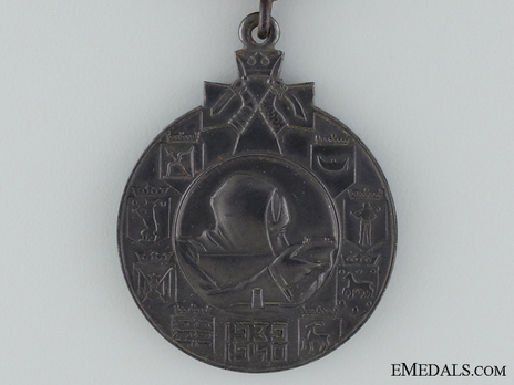 Winter War Medal, Type II (with clasp "LAPPI") Obverse