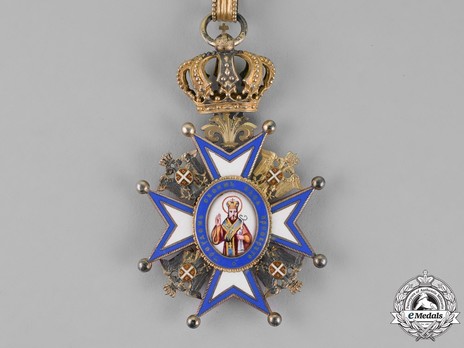 Order of Saint Sava, Type I, II Class Obverse
