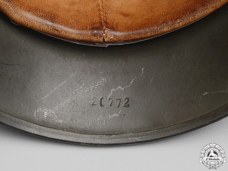 German Army Steel Helmet M35 (Double Decal version) Stamp Detail