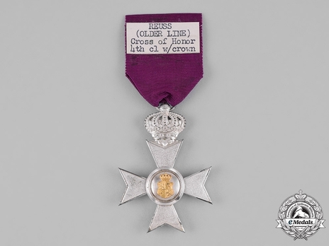 Princely Honour Cross, Civil Division, IV Class Cross (with crown) Obverse