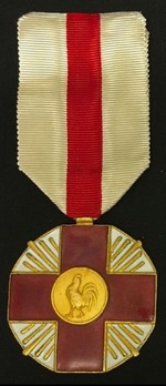Red Cross Medal, Gold Medal Obverse