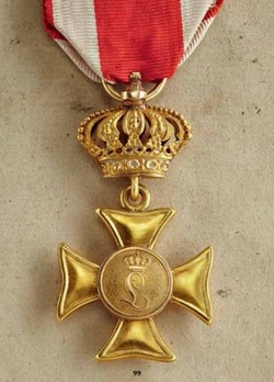 Military Long Service Cross in Gold for 50 Years Obverse