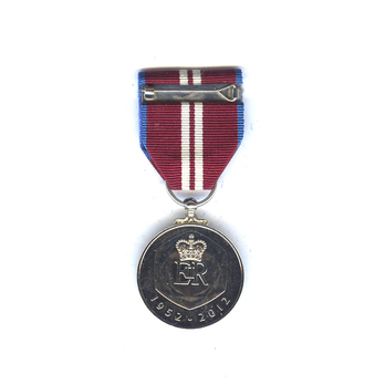 Queen Elizabeth II Diamond Jubilee Medal 2012 Reverse