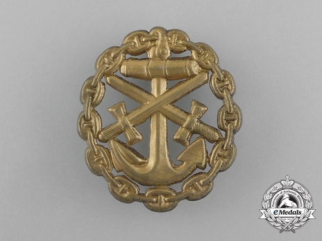 Naval Wound Badge, in Gold (cut-out) Obverse