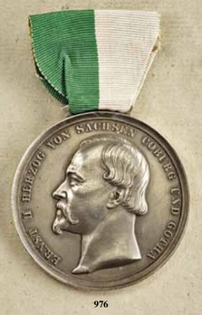 Duke Ernst Medal, Small, in Silver Obverse