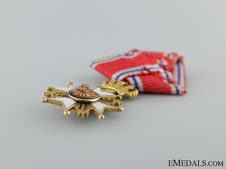 Miniature Order of St. Olav, Grand Cross, Civil Division (1847) Reverse