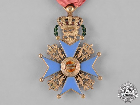 Dukely Order of Henry the Lion, I Class Knight's Cross (in silver gilt) Reverse