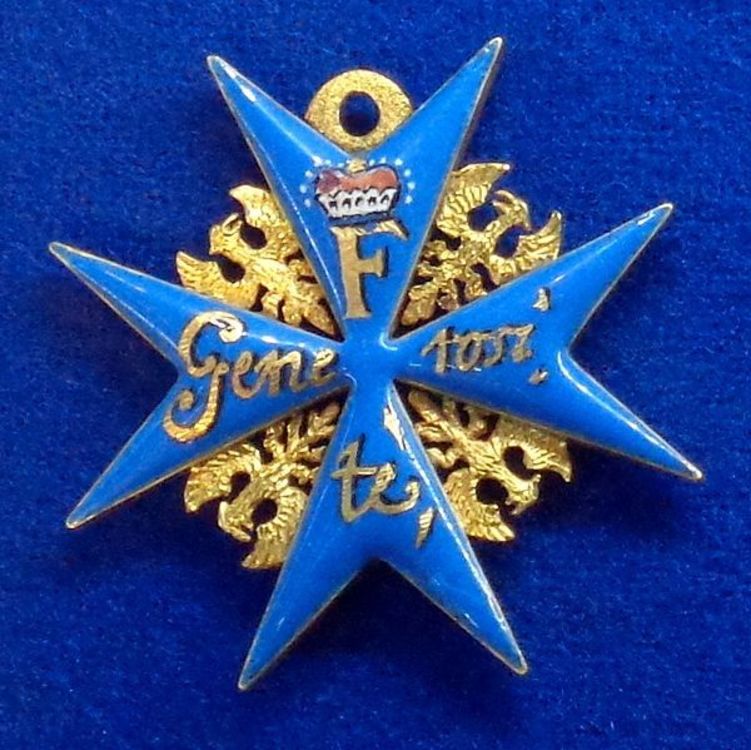 Order of generosite badge %28prussia 1730 1740%29   tallinn museum of orders