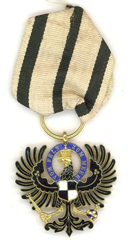 Royal House Order of Hohenzollern, Eagle Knight (in gold, broad ring variant) Obverse