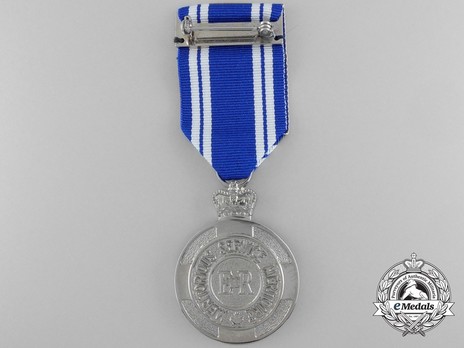Meritorious Service Medal (Civil Division, Rhodium-Plated Brass), Reverse