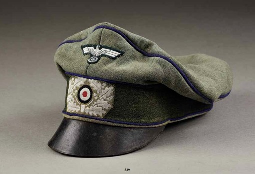 German Army Medical Officer's Old Style Visor Cap Profile