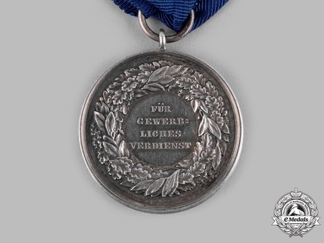 Service Medal for Commercial and Industrial Merit, Type III, in Silver Reverse