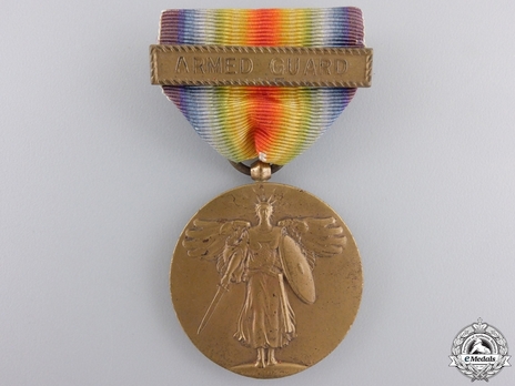 World War I Victory Medal (with Navy "ARMED GUARD" clasp) Obverse