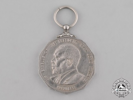 Medal for the 10th Anniversary of the Presidency of Mzee Jomo Kenyatta Obverse