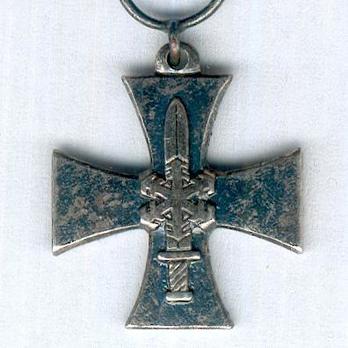 Miniature Continuation War Cross (with silver sword) Obverse