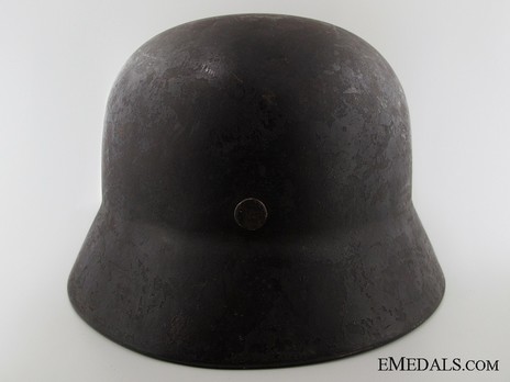 Waffen-SS Double Decal Steel Helmet M40 Back