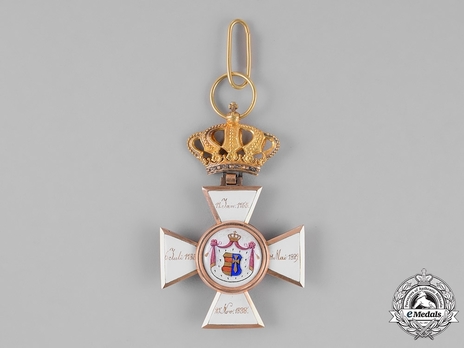 House Order of Duke Peter Friedrich Ludwig, Civil Division, Commander (with crown, in gold) Reverse