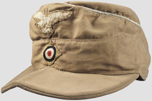 Afrikakorps Luftwaffe Officer Ranks Visored Field Cap Profile