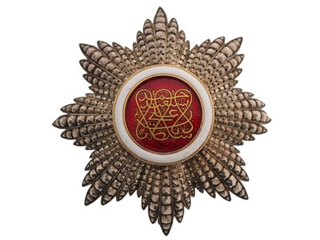 Order of the Brilliant Star of Zanzibar, Type III, I Class Breast Star Obverse