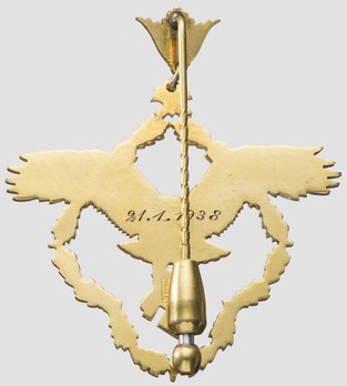 Badge in Gold (1st pattern) Reverse