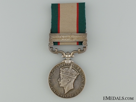 Silver Medal (with "NORTH WEST FRONTIER 1936-37" clasp)  Obverse