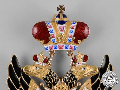 Order of the White Eagle, Type I, Civil Division, Badge (in Gold)