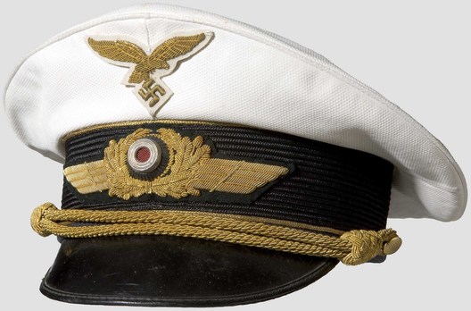 Luftwaffe General Ranks Summer Visor Cap Profile